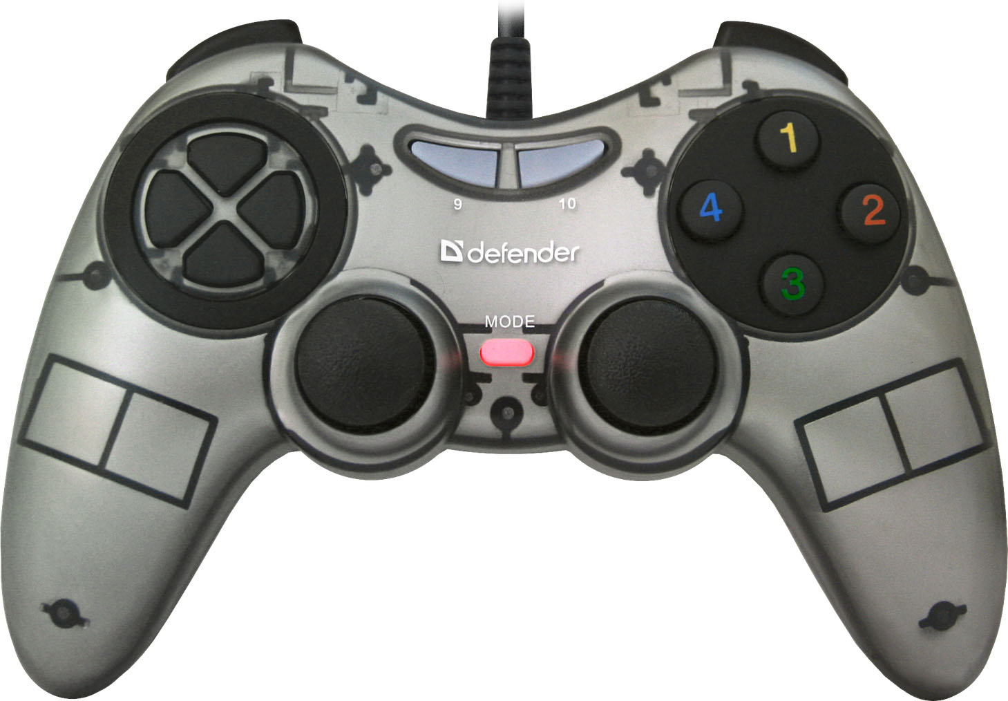 

Проводной геймпад Defender Zoom PC Silver/Black (64244)