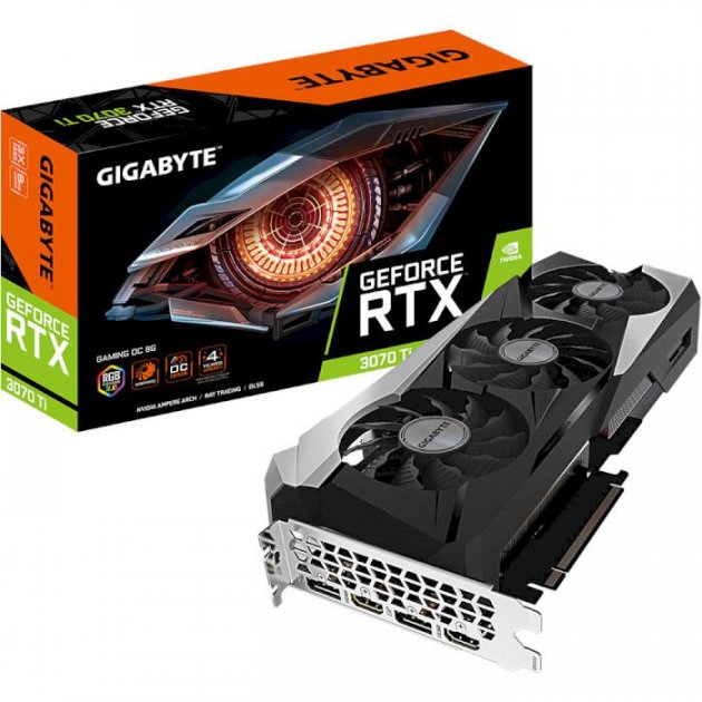 

Видеокарта Gigabyte GeForce RTX 3070 Ti Gaming 8GB OC (GVN307TGAMINGOC8GD)