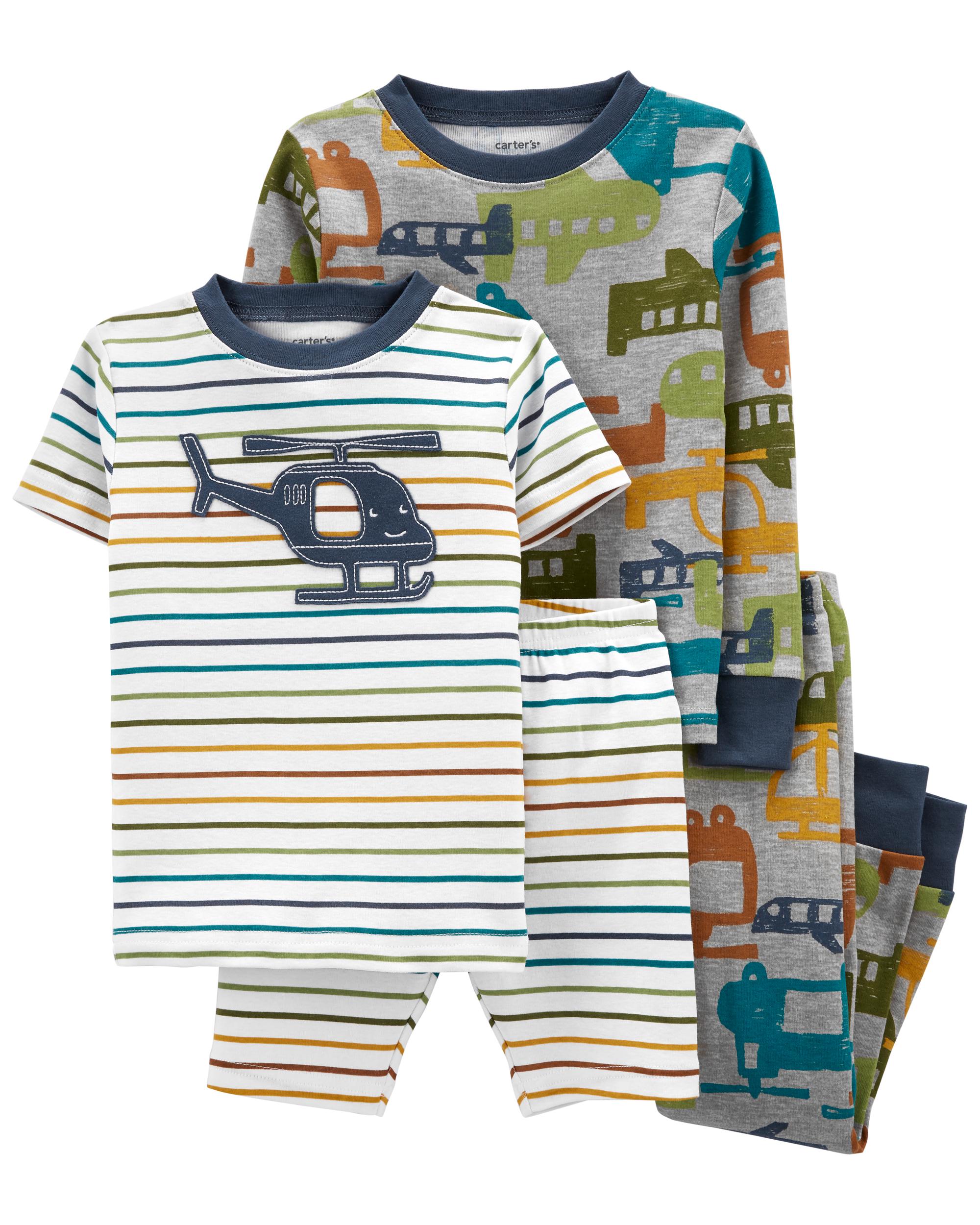 

Пижама Carters 2 года 81-86см 1M041010 2шт Вертолет Белый Серый