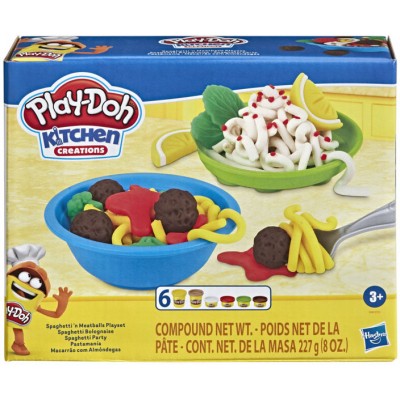 

Набор для творчества Hasbro Play Doh Кухонные принадлежности Спагетти и Тефтели (E8680)