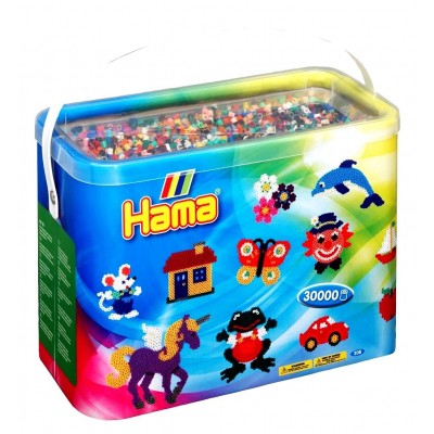 

Набор для творчества Hama цветных бусин 30000 шт, 50 цв. термомозаика (208-68)