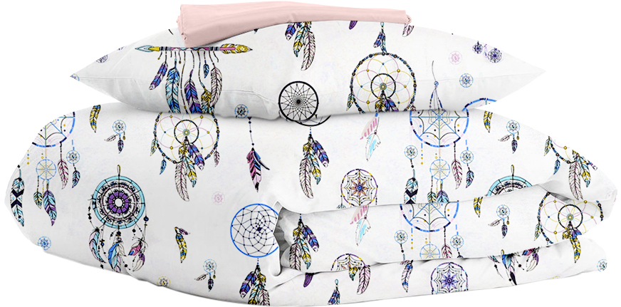 

Комплект детского постельного белья Cosas Dreamcatcher Blue 110х140 см Rose