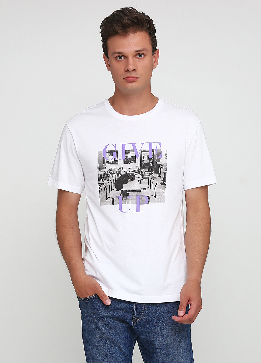 

Футболка H&M  Белый 0630323_give_08, Футболка H&M S Белый 0630323_give_08