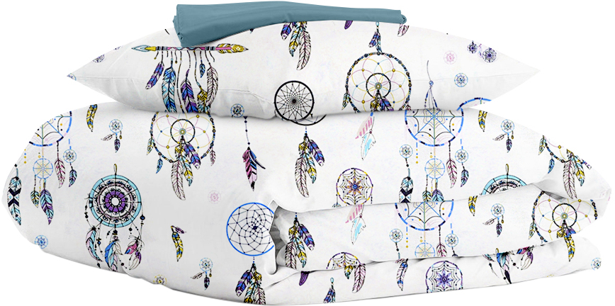 

Комплект детского постельного белья Cosas Dreamcatcher Blue 110х140 см Sky