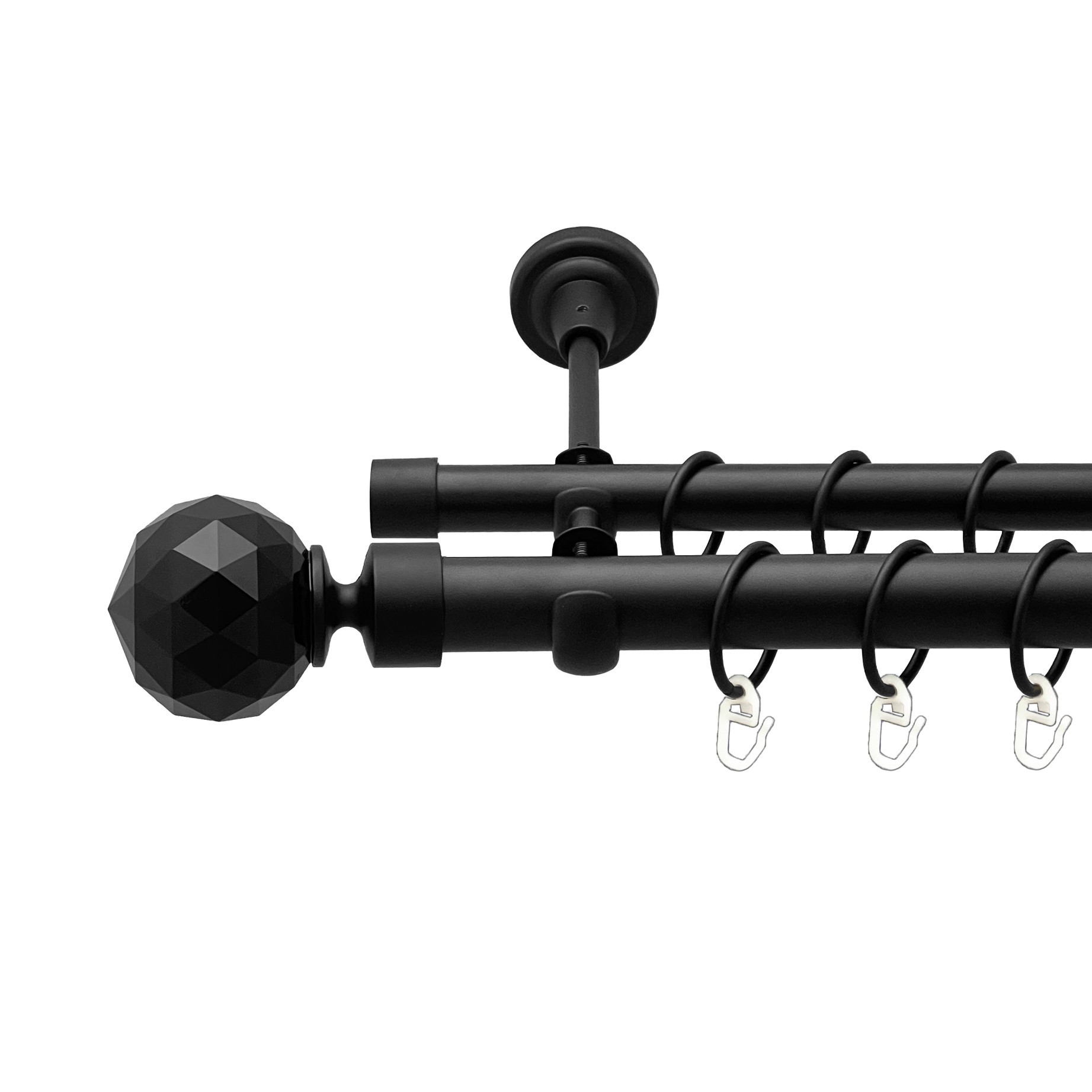 

Карниз Orvit Люміера Неро металевий дворядний відкритий гладка труба кільце металеве Чорний Оксамит 25\19 мм 200 см (00-00018139)