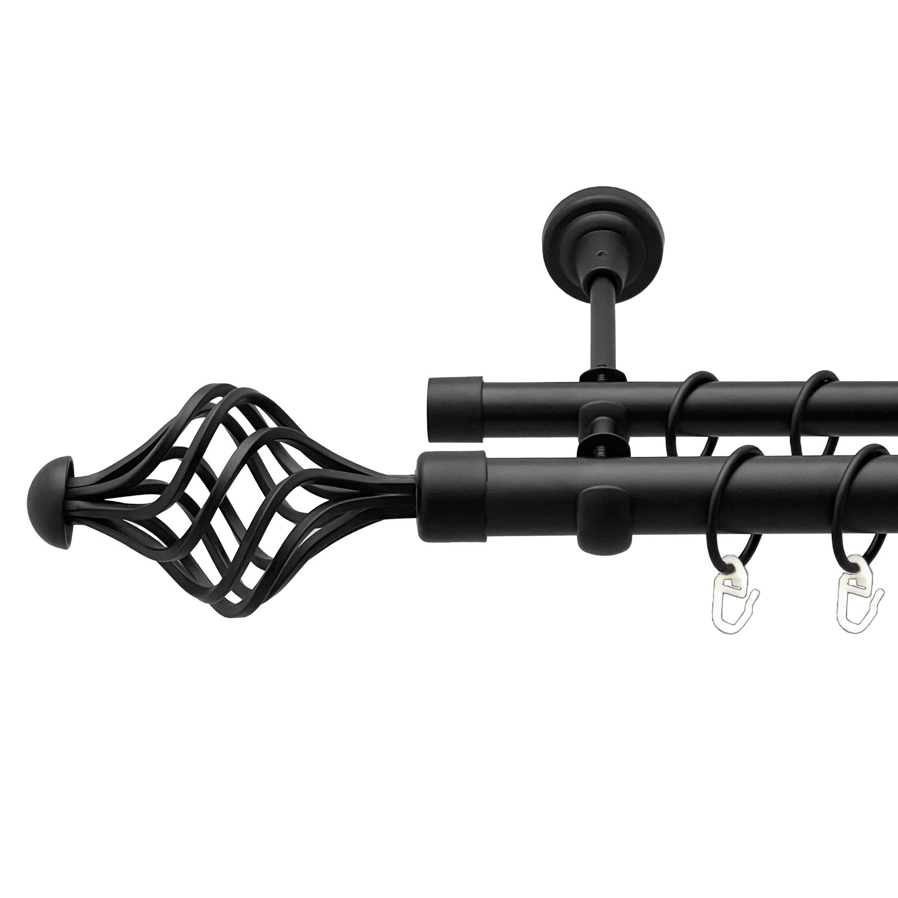 

Карниз Orvit Арезо металевий дворядний відкритий гладка труба кільце металеве Чорний Оксамит 25\19 мм 200 см (00-00018119)