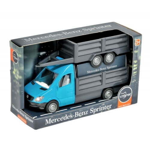 

Автомобиль «Mercedes-Benz Sprinter» бортовой с прицепом (циан) ТМ Wader 39668 Wader (39668)