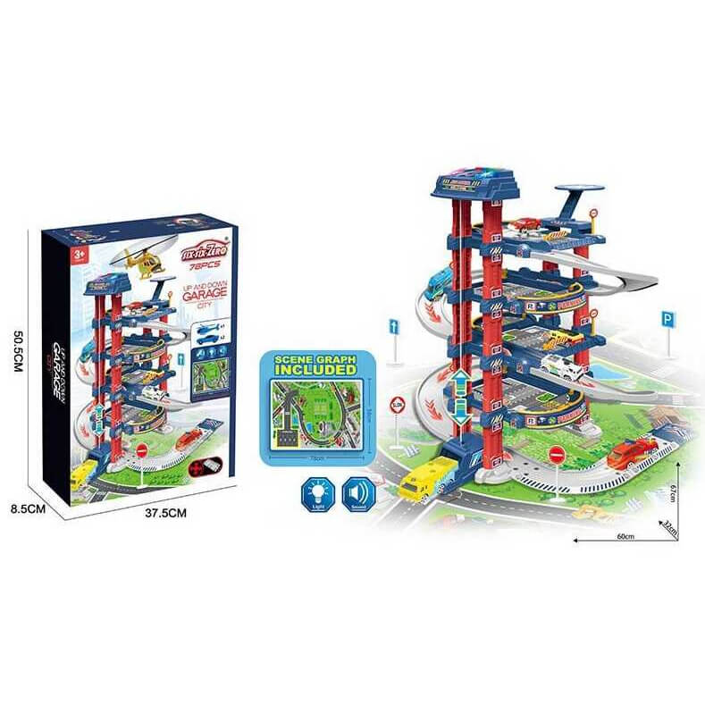 

Гараж 5 этажей - автомат подъемник (звук и свет) 660A-331 A-Toys (660A-331)