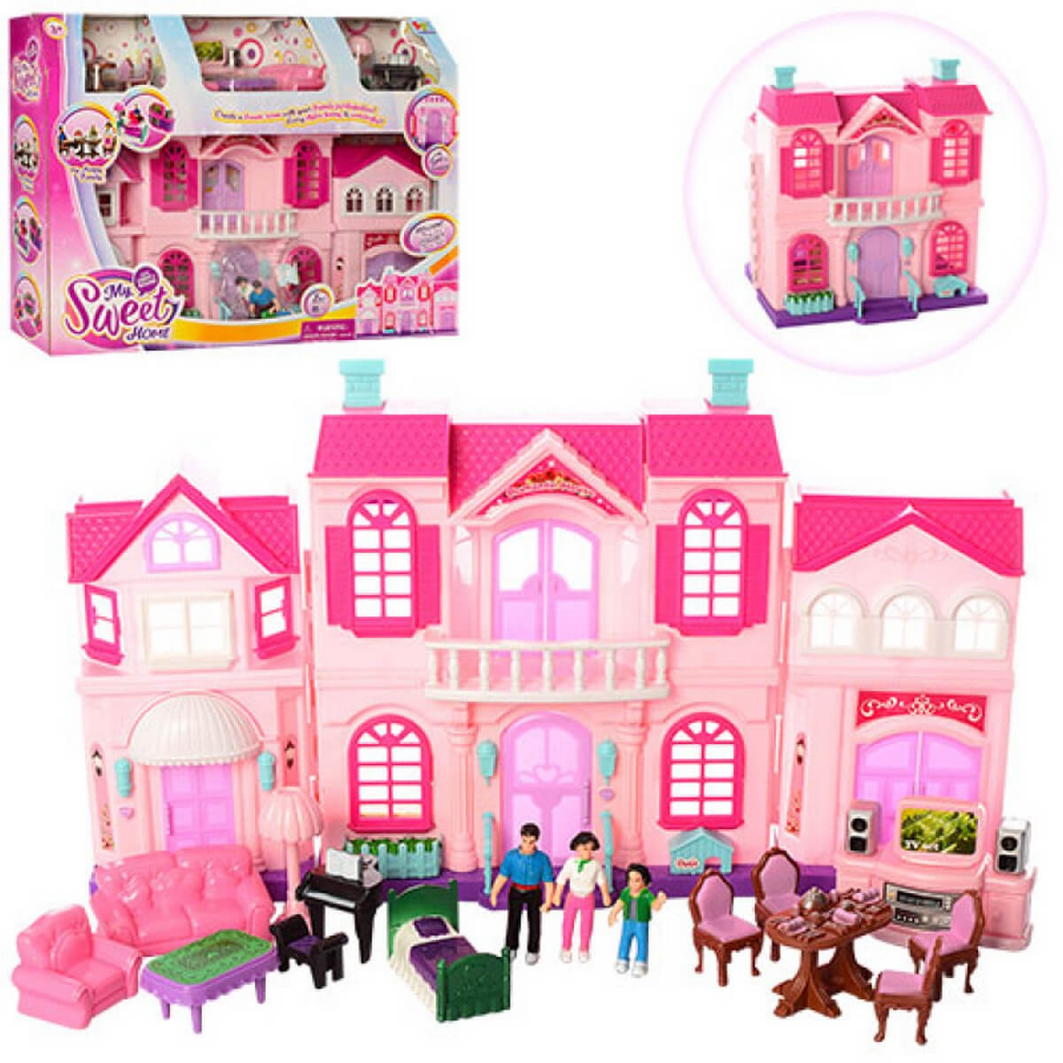 

Домик «My Sweet Home» с фигурками и мебелью Metr plus (16427)