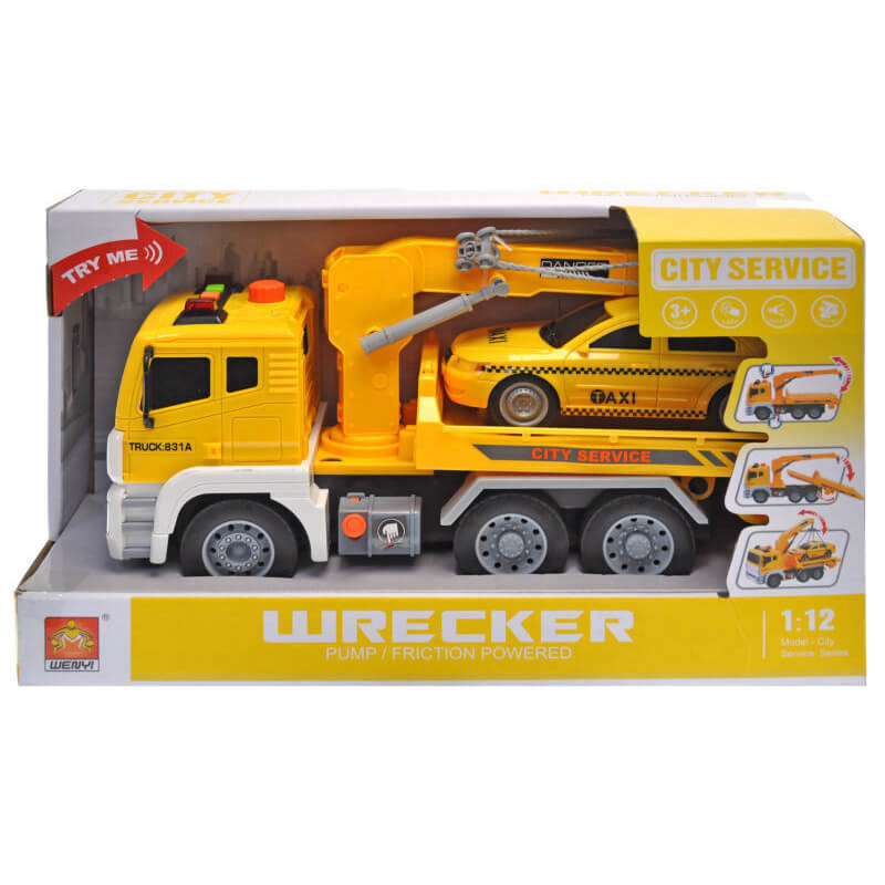 

Машина эвакуатор инерционный со светом и звуком и машинкой WY831A A-Toys (WY831A)
