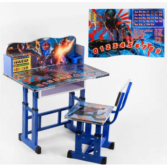 

Парта для мальчика со стульчиком и полкой с регулировкой по высоте B3200 A-Toys (B32003)
