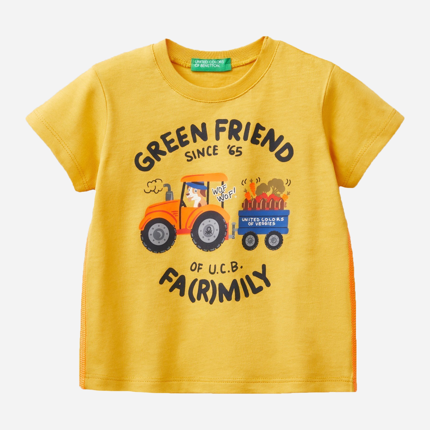 

Футболка United Colors of Benetton 3096G100T.P-0L3 100 см Желтая