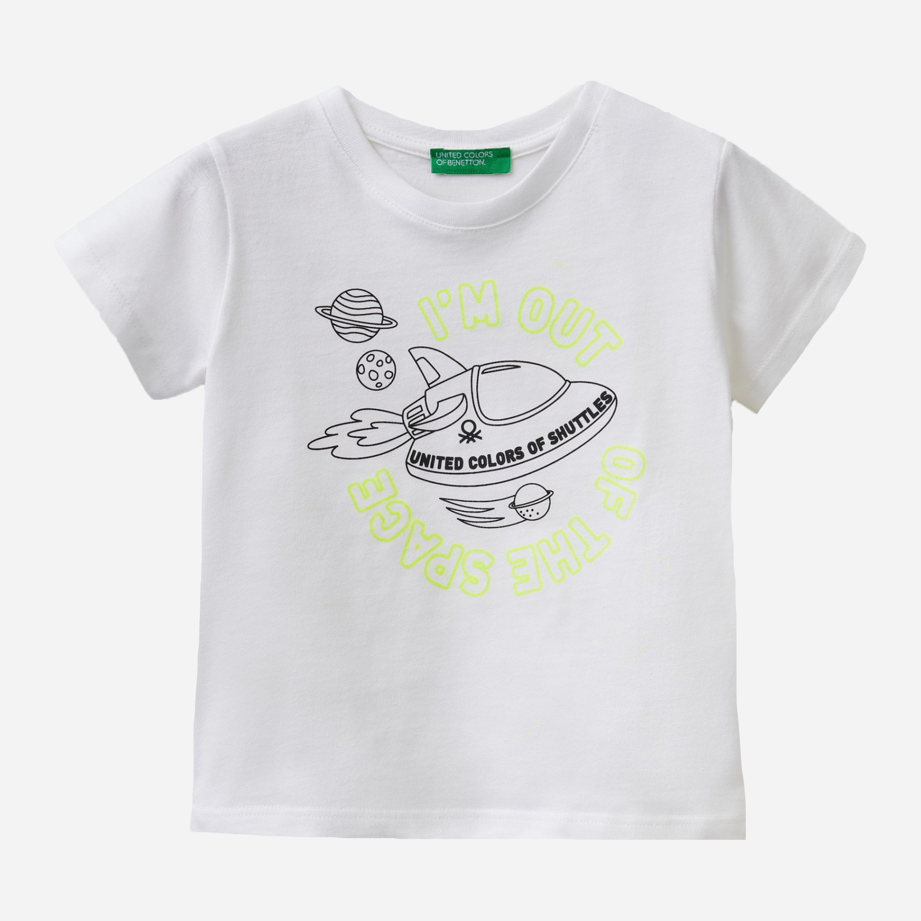

Футболка United Colors of Benetton 3I1XG101C.P-901 82 см Белая