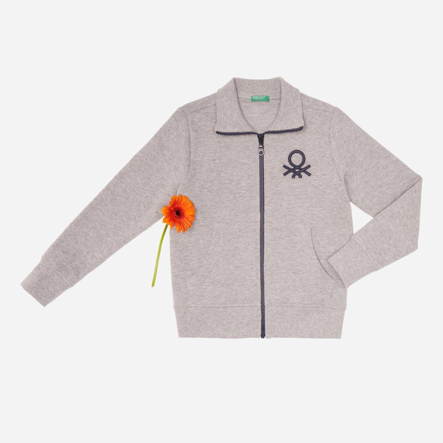 

Толстовка United Colors of Benetton 3J68C5196.K-501 140 см Серая