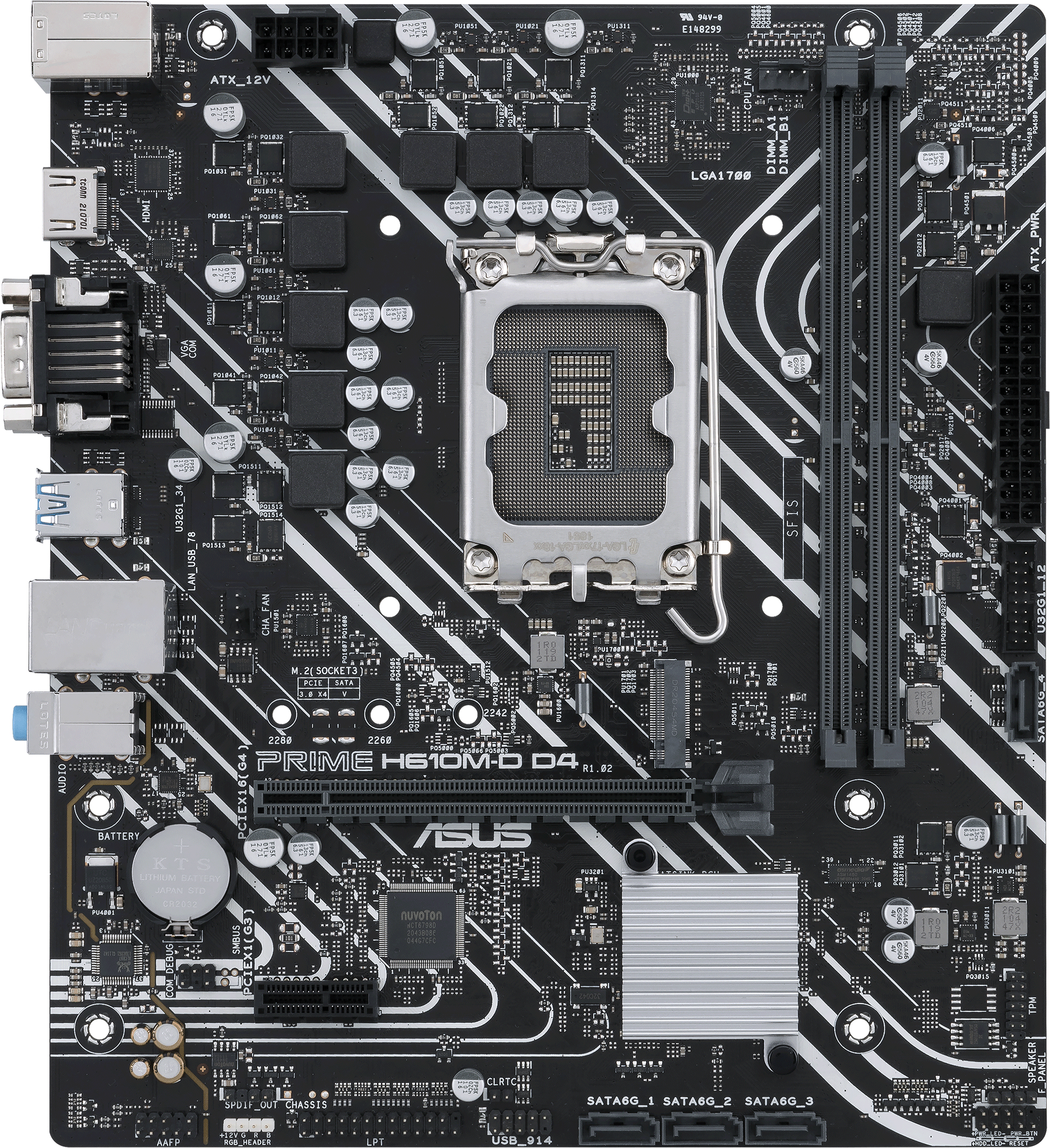 

Материнская плата Asus PRIME H610M-D D4 (s1700, Intel H610, PCI-Ex16)