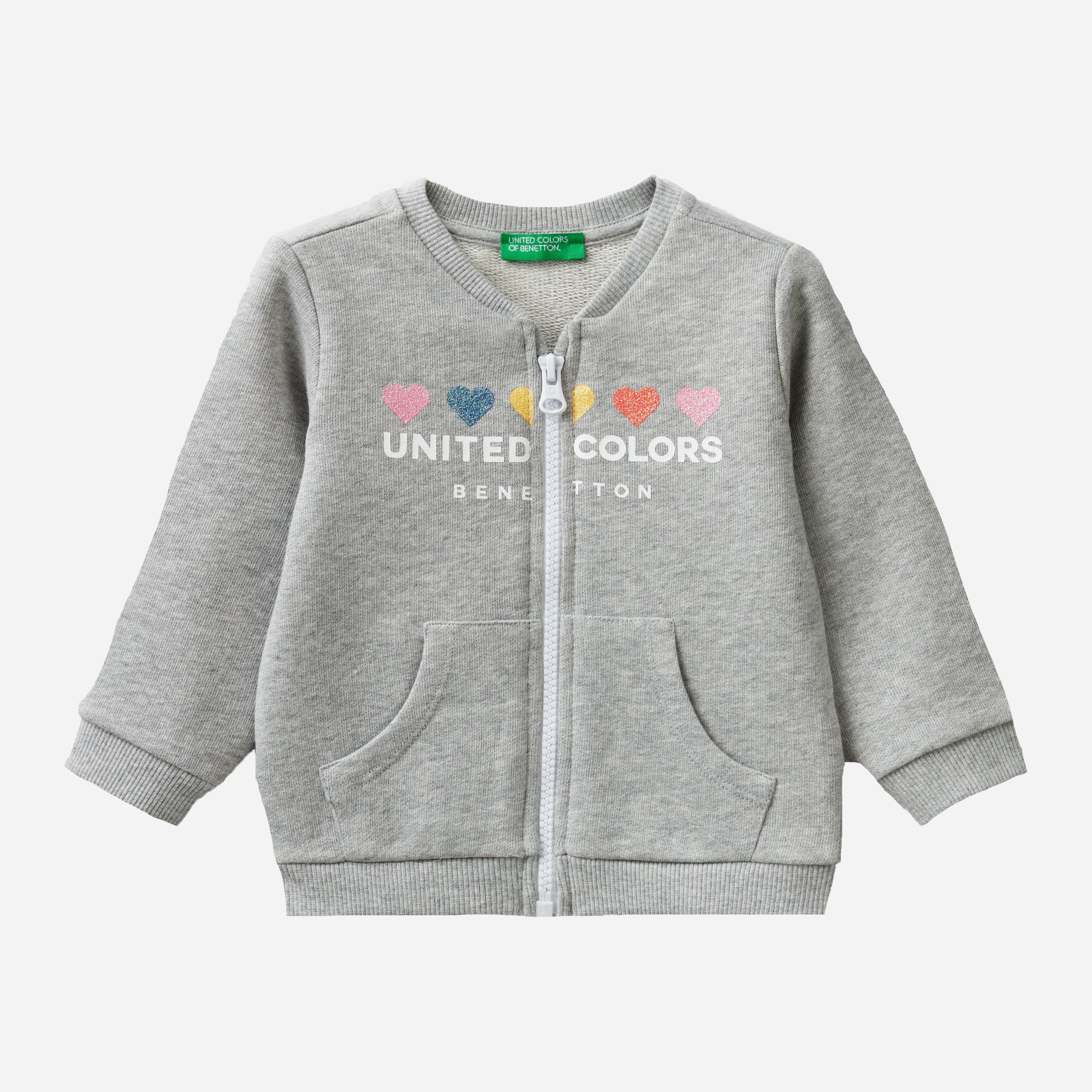 

Толстовка United Colors of Benetton 3J70C5920.P-501 100 см Серая