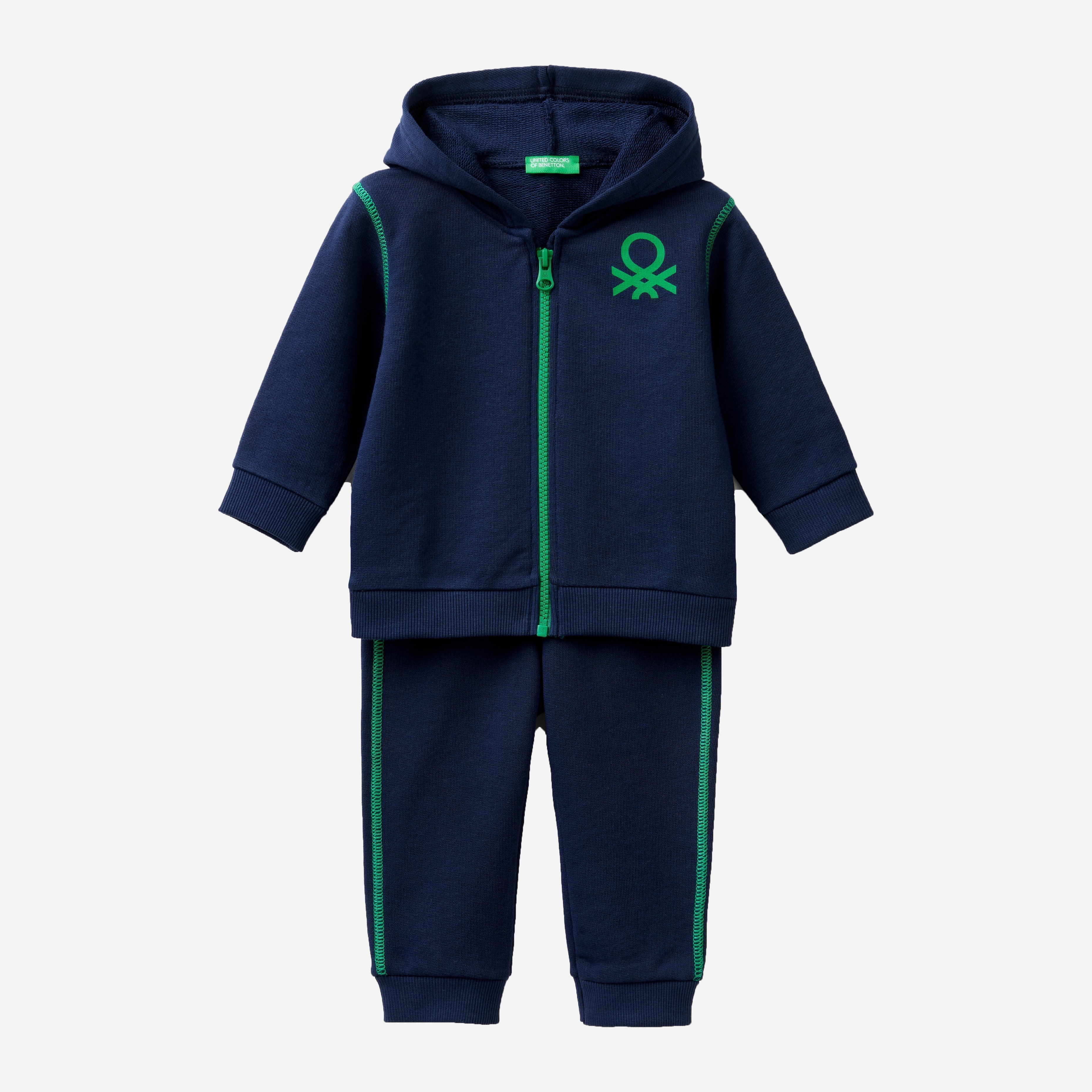 

Спортивный костюм United Colors of Benetton 3J70Z5488.P-252 82 см Темно-синий с зеленым