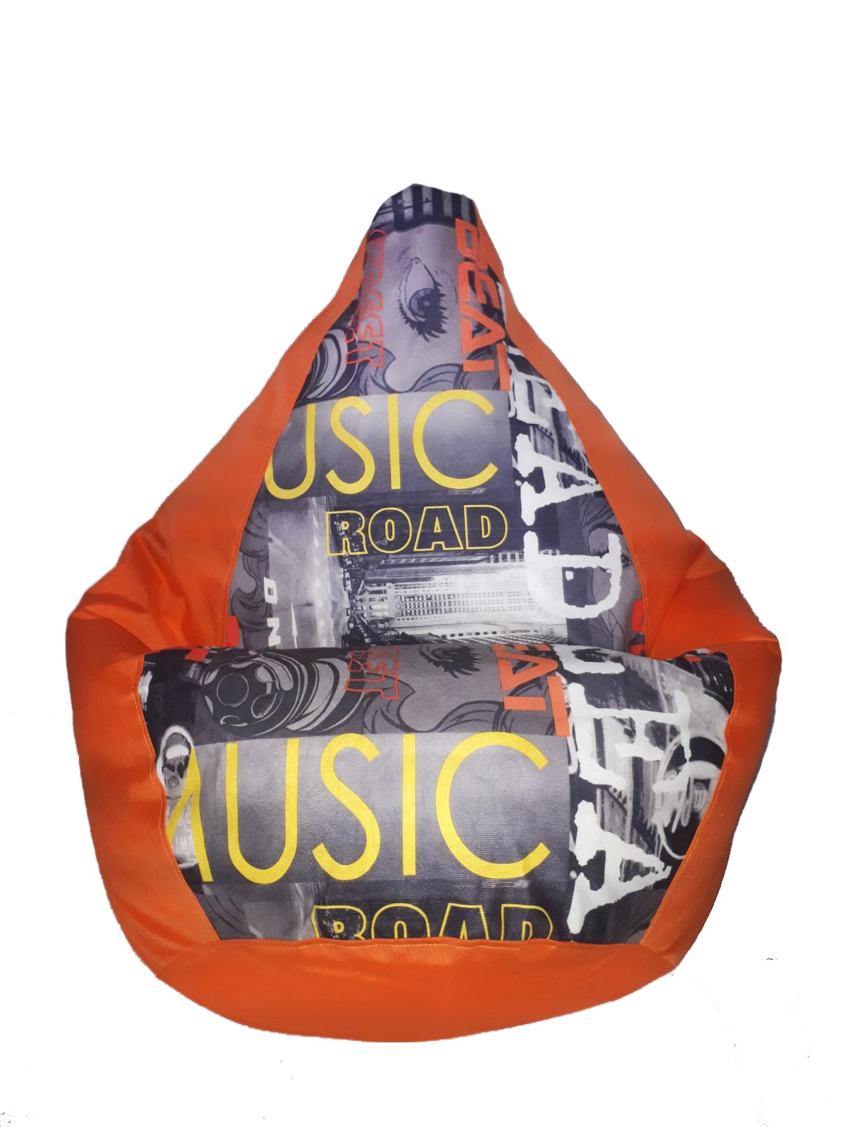 

Кресло-мешок Ecobag Груша комби 140/100 Оранжевый
