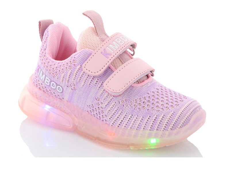 

Кроссовки Kimbo-o LED 27 17 см розовые