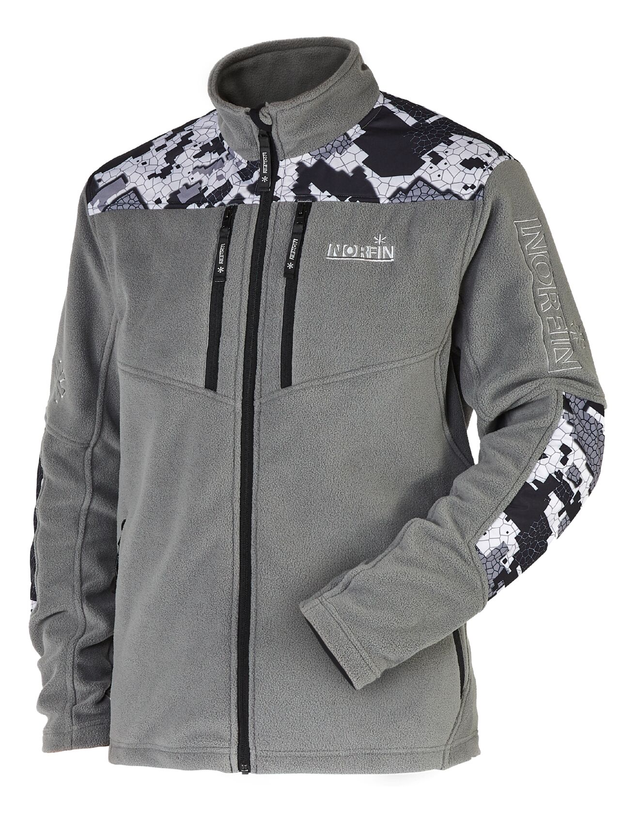 

Куртка флісова Norfin GLACIER GRAY CAMO, Куртка флісова Norfin GLACIER GRAY CAMO XL