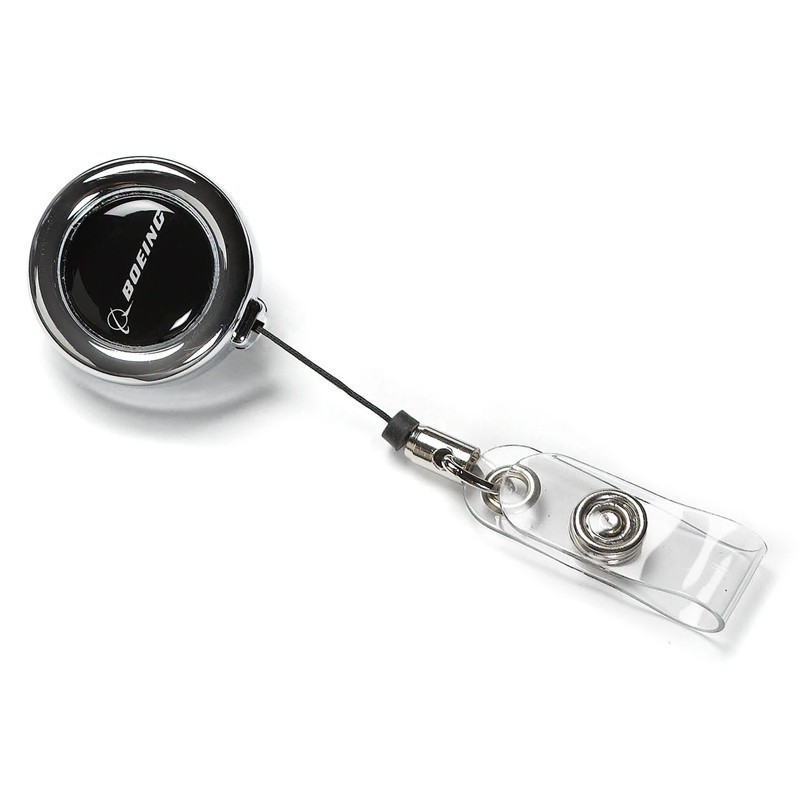 

Держатель для бейджа Boeing Chrome Clip-On Badge Holder Черный