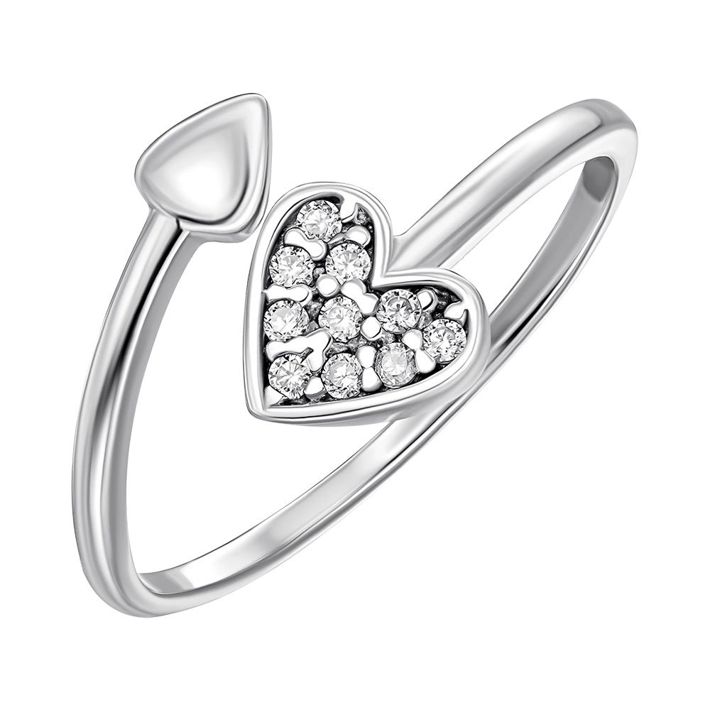 

Кольцо из серебра с фианитами 000122556 17.5 размера