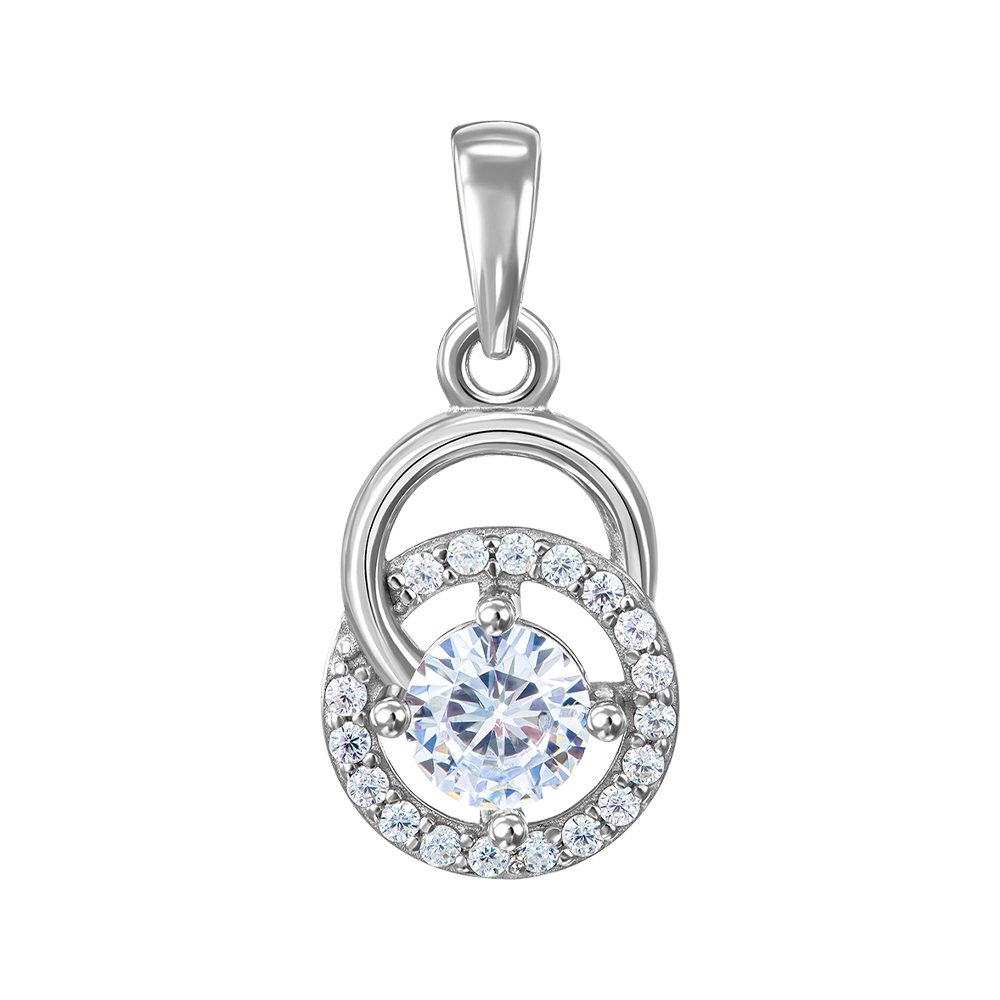 

Серебряная подвеска с фианитами 000150694
