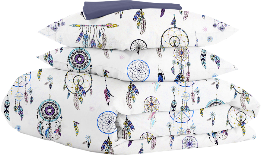 

Комплект постельного белья Cosas Dreamcatcher Blue 200х220 см Dark Blue