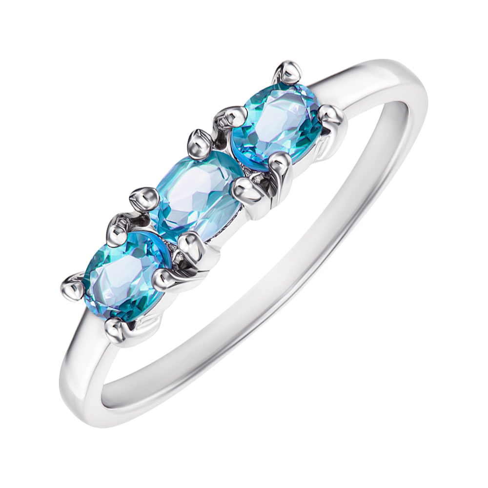 

Серебряное кольцо с топазами 000146827 16 размера
