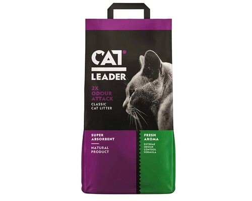 

Впитывающий наполнитель в кошачий туалет Cat Leader Classic 2xOdour Attack Fresh 10 кг Cat Leader BGL-CL-24