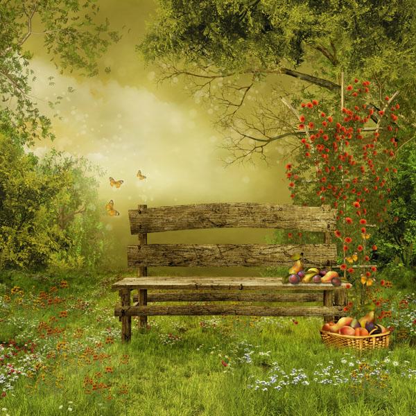 

Картина Арт-Холст Осенний двор №3854 (50x70см)