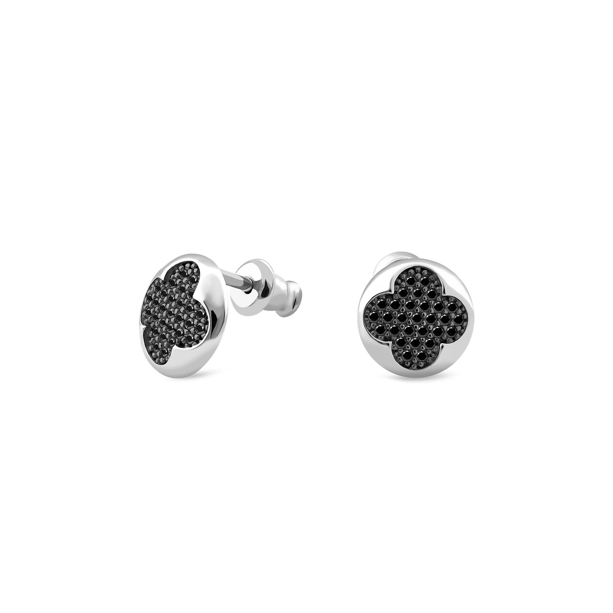 

Серьги с черным фианитом 715 1.63