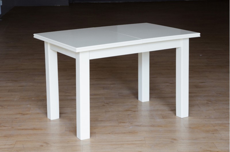 

Стол кухонный прямоугольный раскладной деревянный Микс Мебель Петрос слоновая кость 120 см