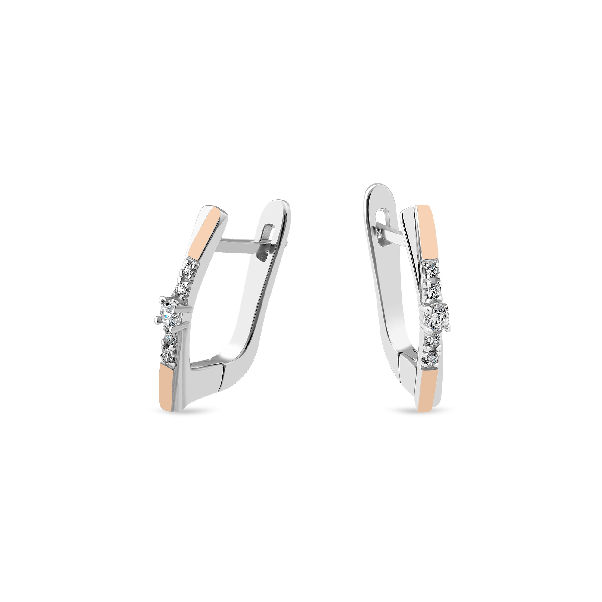 

Серьги с белым фианитом 1082 2.34