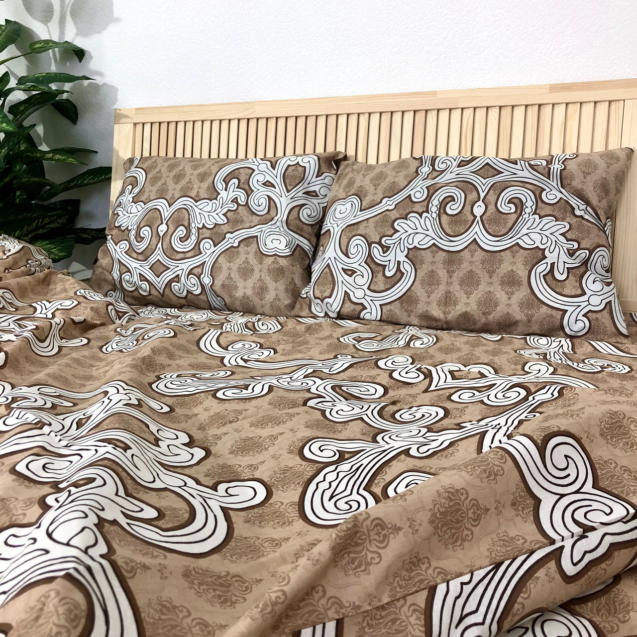 

Постельное белье Woodbury's бязь Пакистан двуспальный комплект W2033 180х220 Светло-коричневый