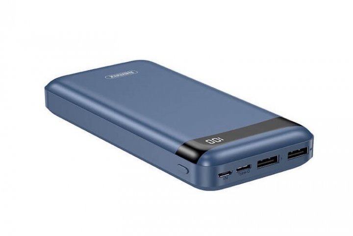

Павербанк Remax High Curent 2A 20000 mAh |2xUSB/Type-C| blue