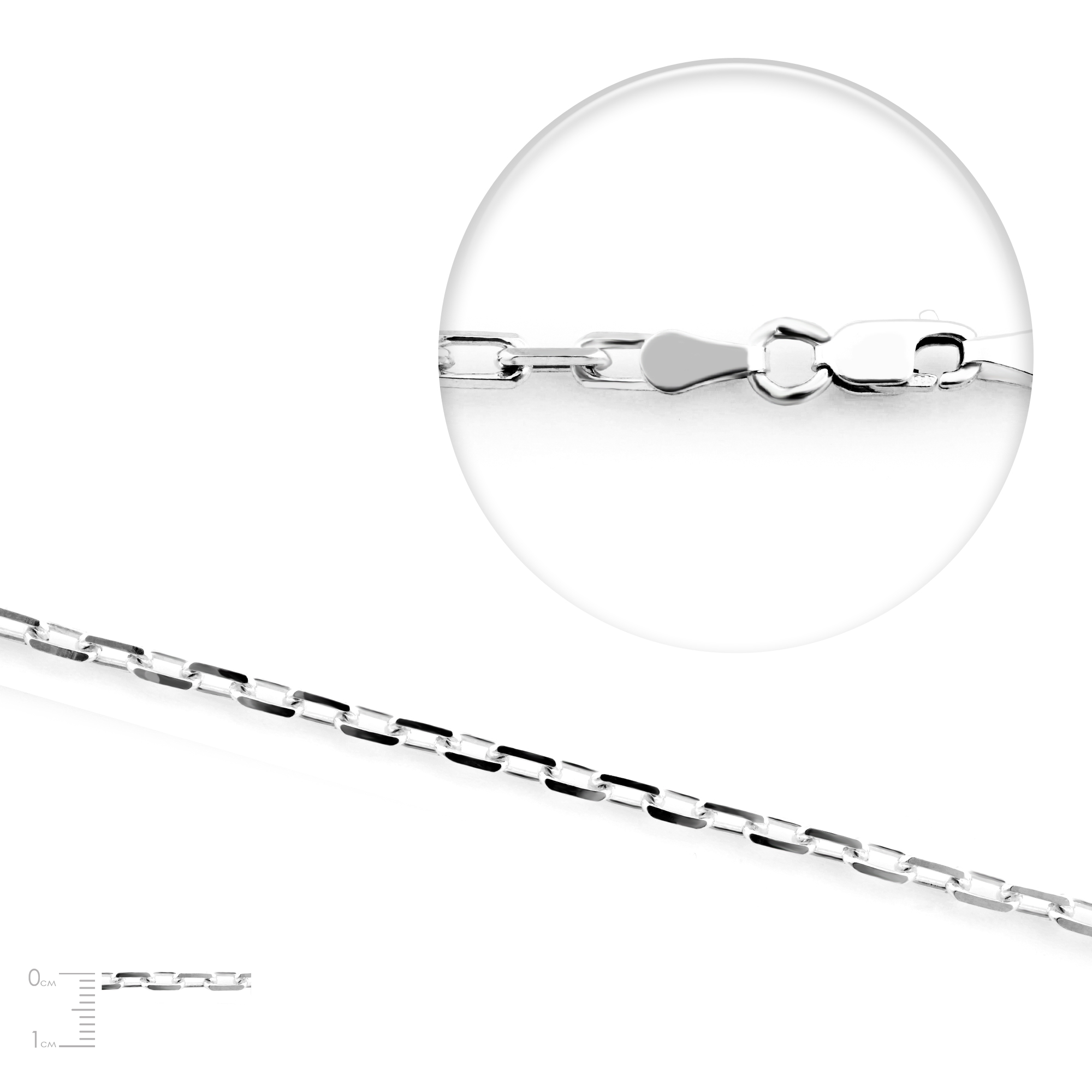 

Серебряная цепь AD 70 Rod 45