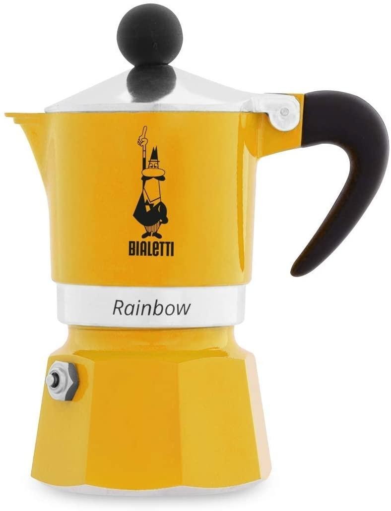 

Гейзерная кофеварка Bialetti Rainbow Yellow (1 чашки - 60 мл)