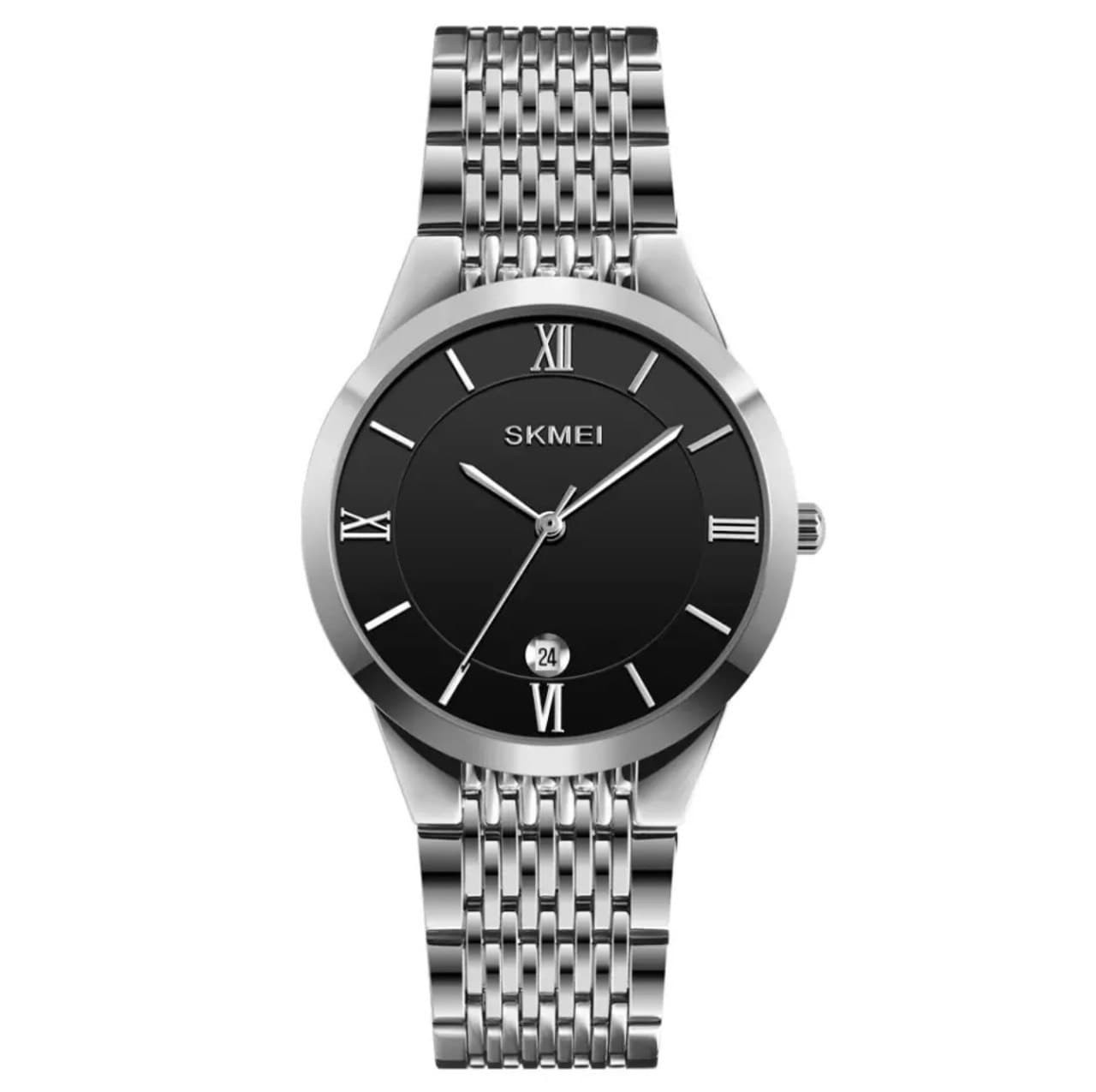 

Женские часы Skmei Q024 silver/black серебристые