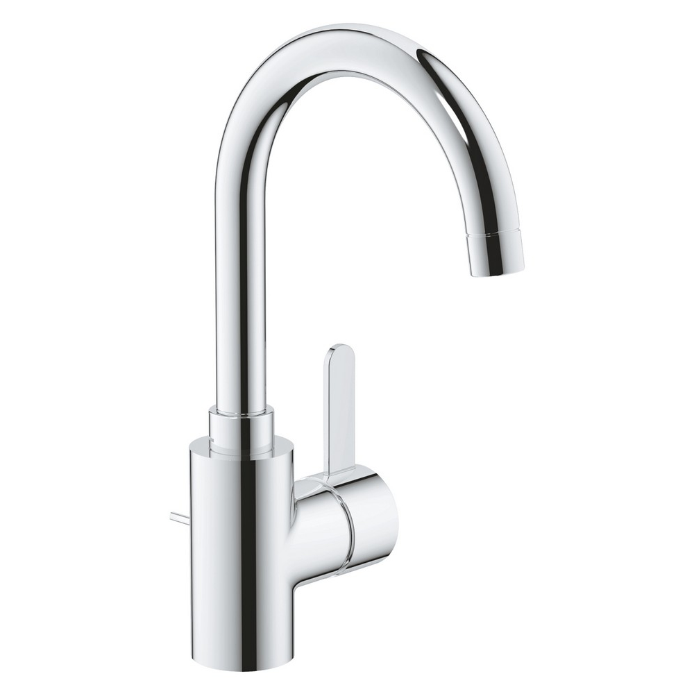 

Кран на раковину однорычажный GROHE Eurosmart Cosmopolitan L-Size хром латунь с донным клапаном 32830001