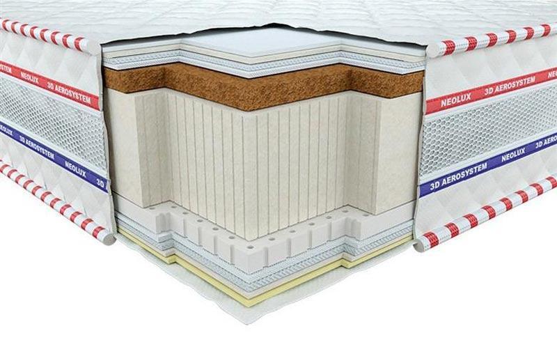 

Ортопедический матрас Neolux 3D Галант Латекс Кокос Зима-лето 140х200 см