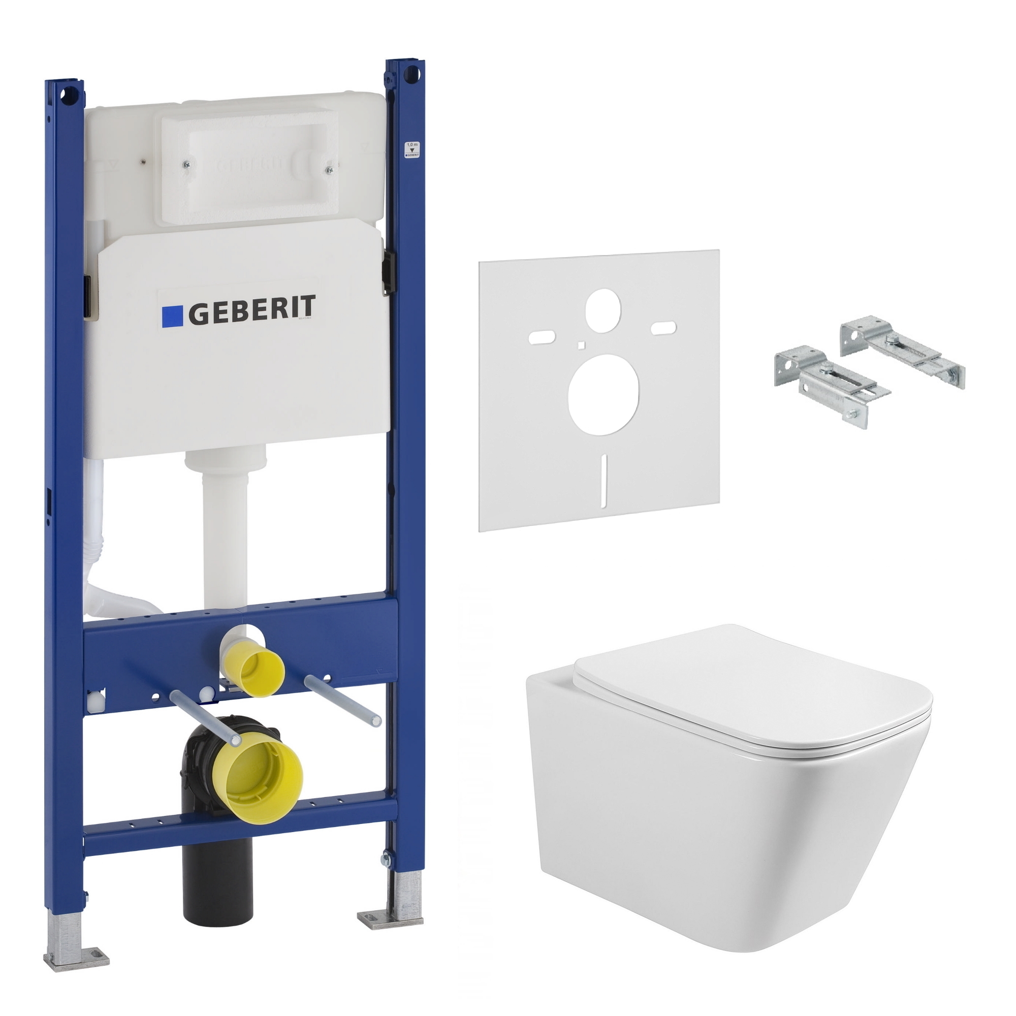 

Комплект инсталляции GEBERIT DUOFIX безободковый унитаз VOLLE с крышкой микролифт дюропласт 13-41-160S+458.126.00.1