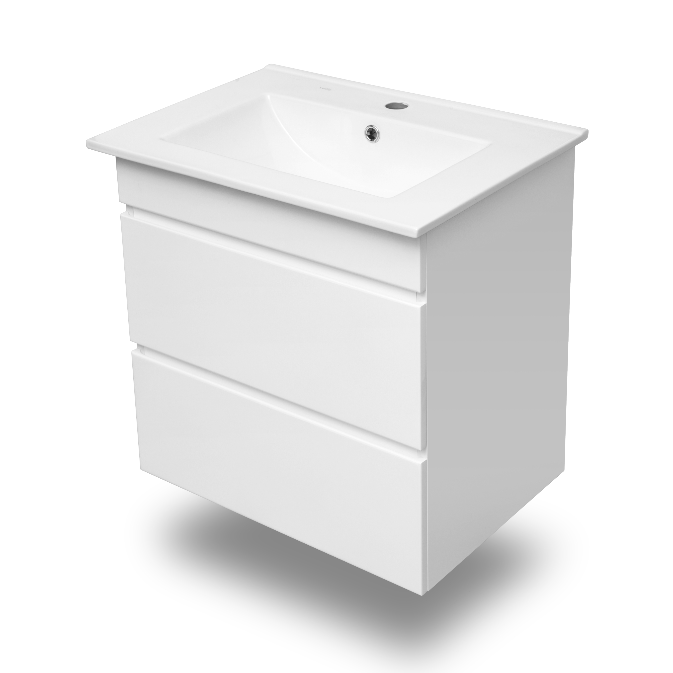 

Тумбочка с умывальником для ванны VOLLE FIESTA 61x60x46см подвесная белый 15-600-01