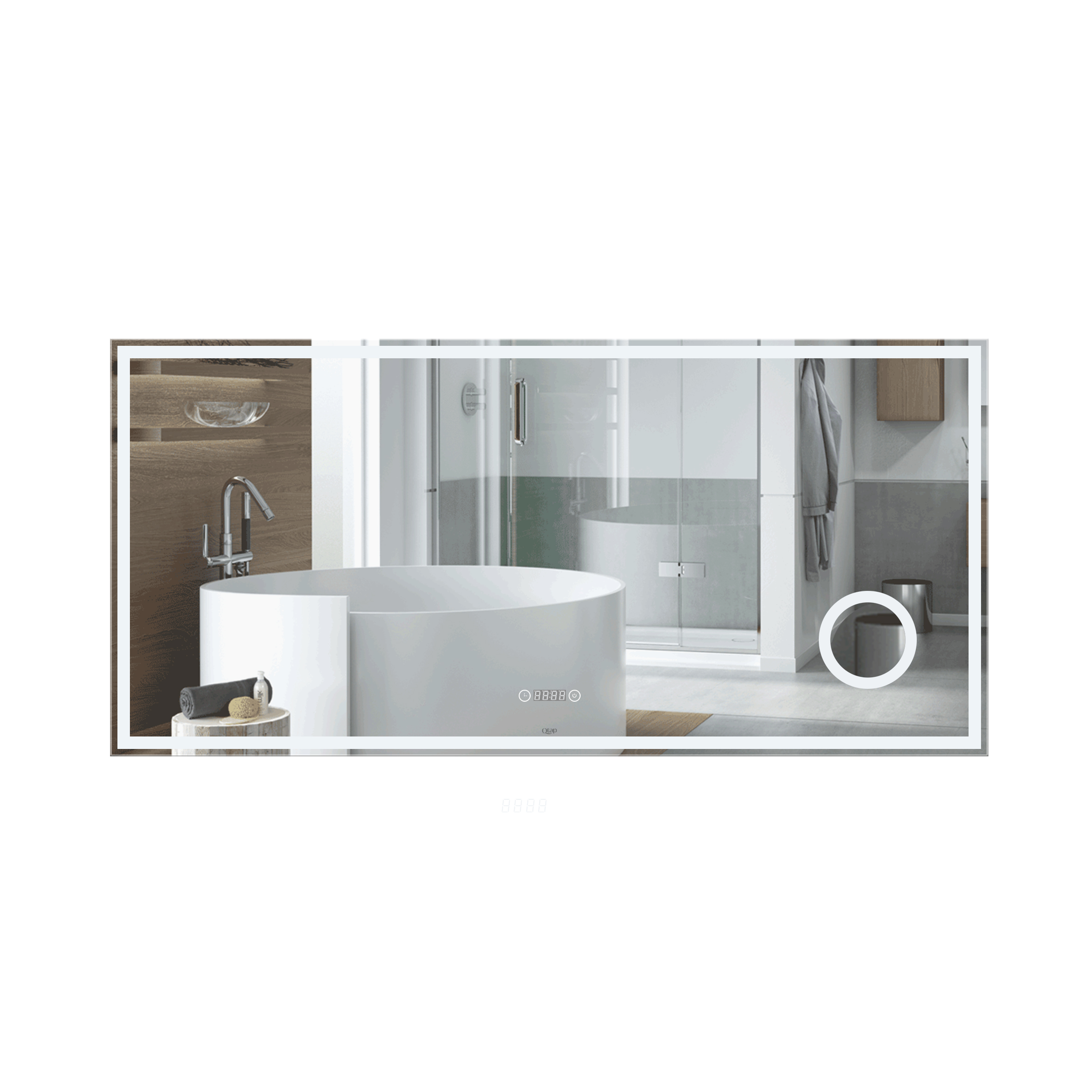 

Зеркало прямоугольное для ванны Q-TAP Stork 70x140см c подсветкой сенсорное включение QT1578142270140W