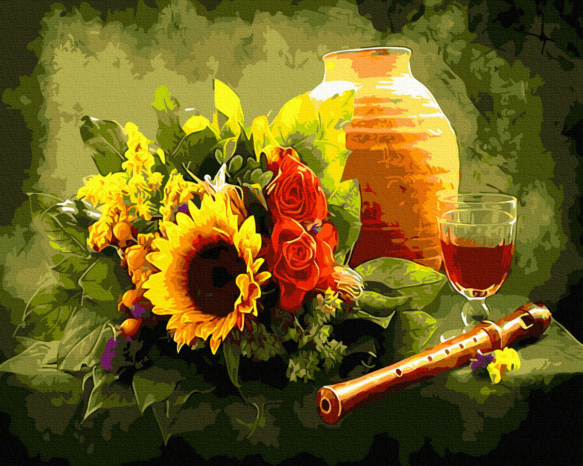 

Картина по номерам / анти-стресс раскраска Brushme "Медовый букет" 40х50см GX3780