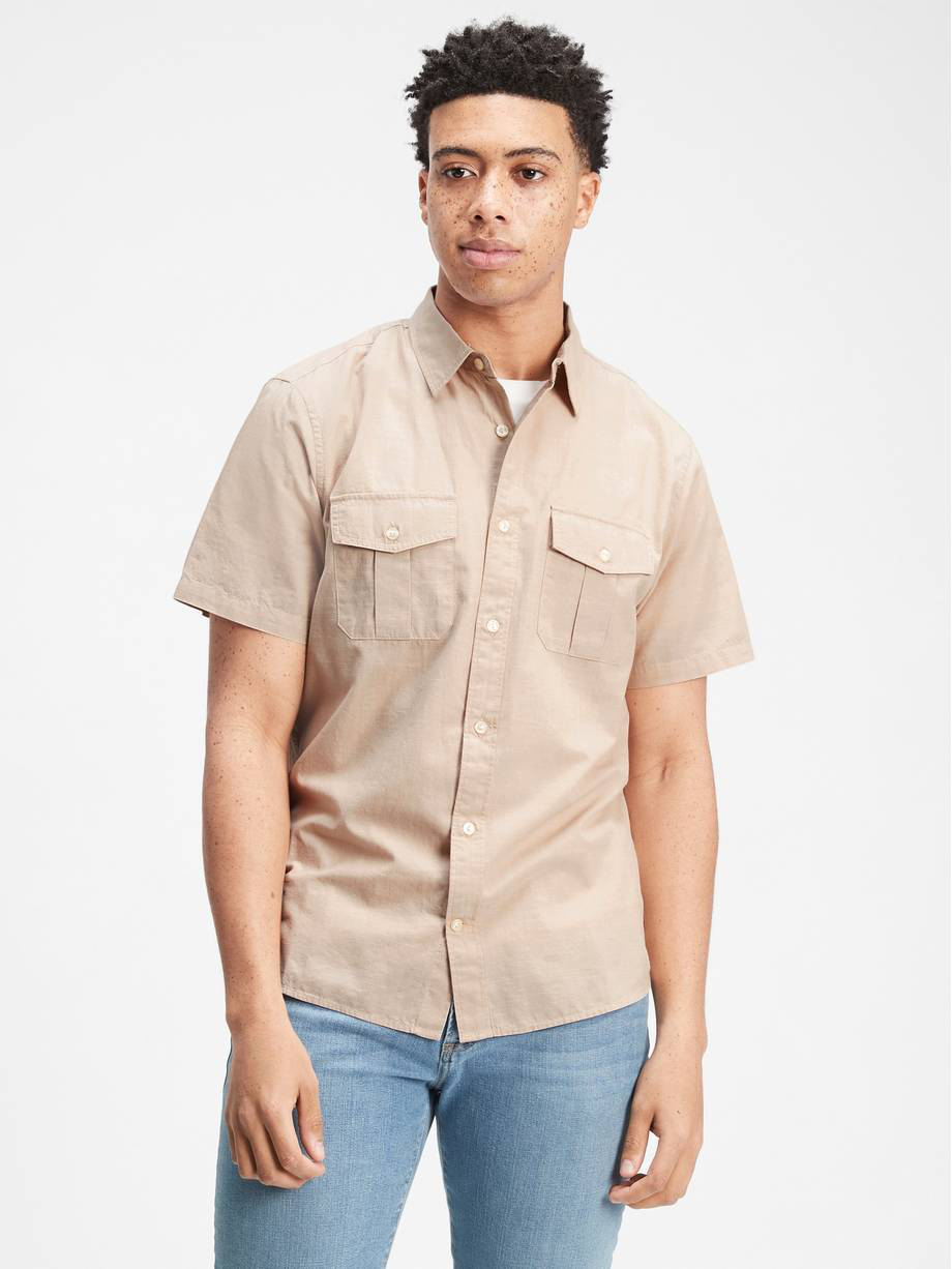 

Рубашка GAP 949691236  Бежевая, Рубашка GAP 949691236 L Бежевая