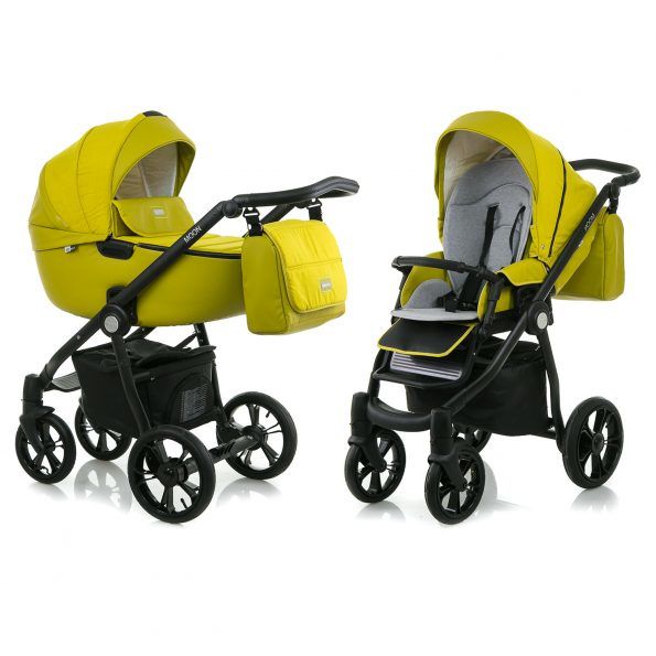 

Универсальная коляска 2 в 1 Mioobaby MOON, YELLOW/MELON (9018593)