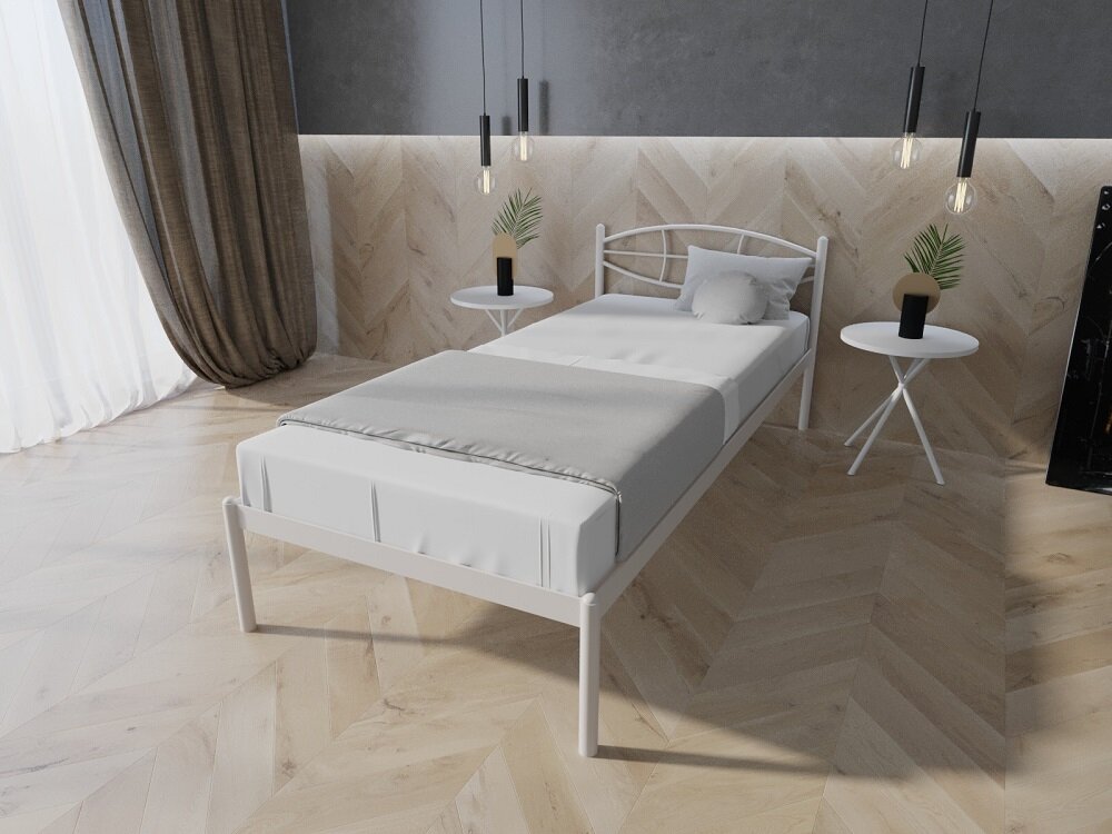 

Кровать металлическая Лаура MELBI Белый 80 х 200 см