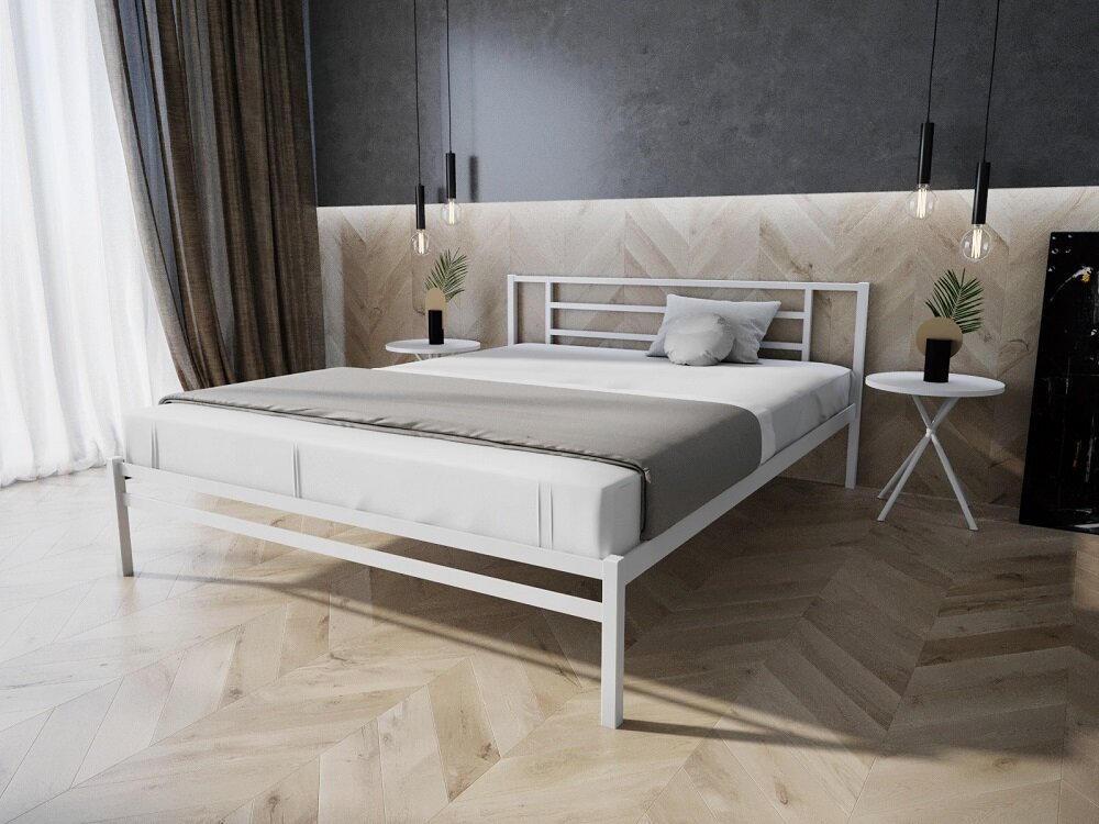 

Кровать металлическая Берта MELBI Белый 160 х 190 см
