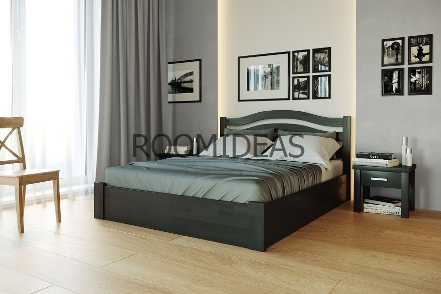 

Кровать Афина New с ПМ Щит Бук ЛЕВ Венге 160х190 см